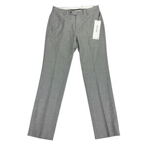 Calvin Klein Mens X Slim Fit Jerome Dress Pants Light Gray 30x30